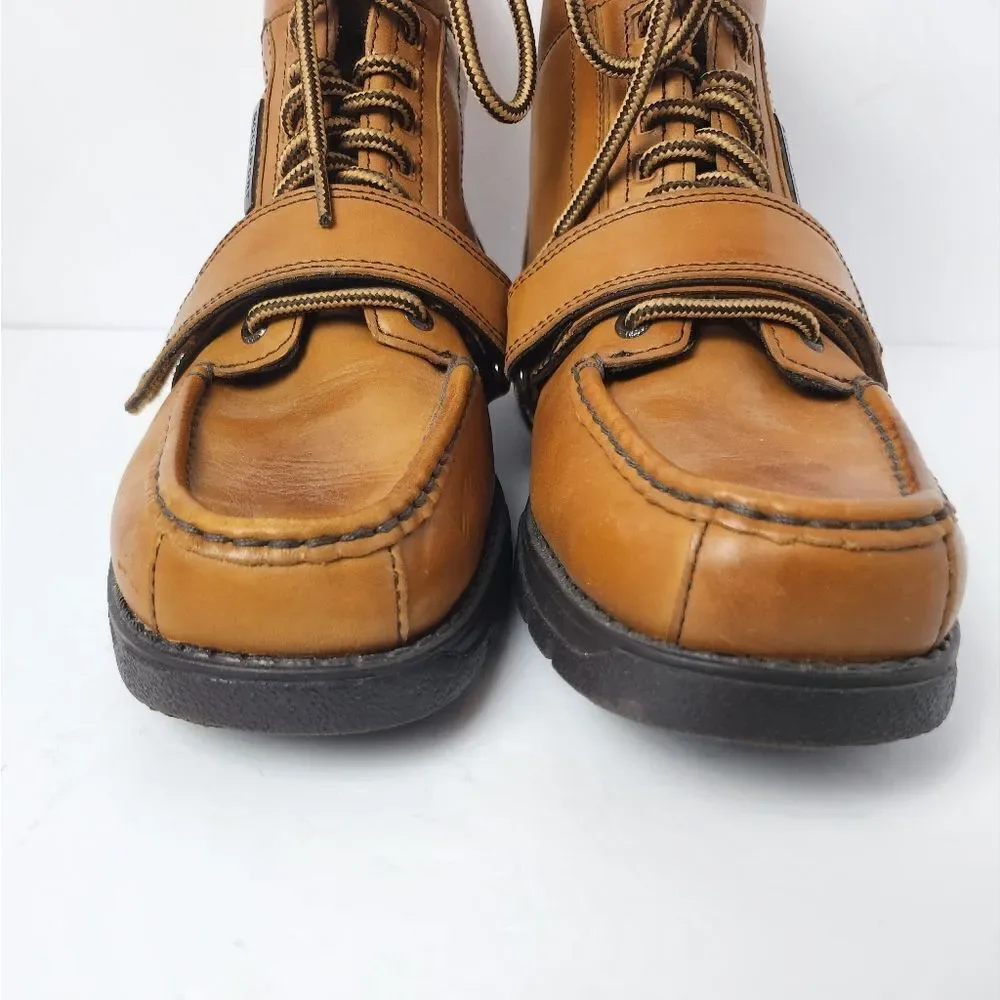 Rockport XCS Leather Hightop Boots Camel Size 9.5